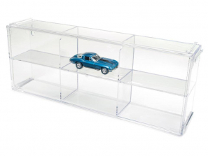 Auto World 1:64 Scale Six Car Display Case with Car - Marina Blue 1967 Chevrolet Corvette