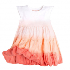 Burt's Bees Baby White/Pink Organic Dress - Toddler