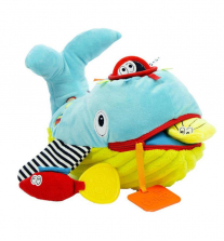 Dolce Play and Learn Activity Stuffed Toy - Whale