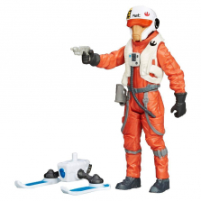 Star Wars The Force Awakens 3.75-Inch Figure Snow Mission X-Wing Pilot Asty