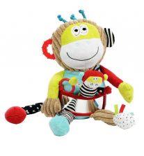 Dolce Play and Learn Activity Stuffed Toy - Monkey
