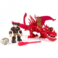 DreamWorks Dragons, Dragon Riders,Snotlout & Hookfang Figures