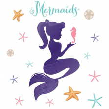 Mermaids Giant Party Wall Decal