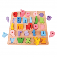 Lowercase Alphabet Chunky Wooden Puzzle - 26-piece