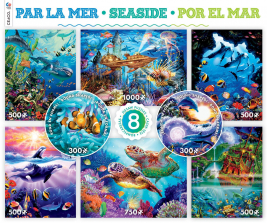 Ceaco 8-in-1 Seaside Jigsaw Puzzles