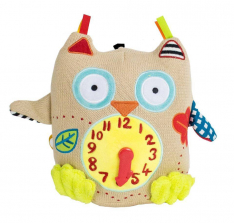Dolce Clock Activity Stuffed Toy - Small Owl