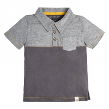 Burt's Bees Baby Grey Polo T Shirt - Toddler