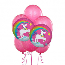 Fairytale Unicorn Party Balloon Kit - 8 piece