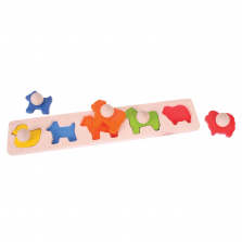 Animal Matching Chunky Wooden Puzzle - 5-piece