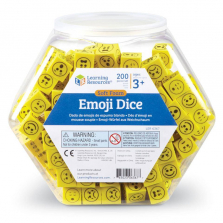 Learning Resources Soft Foam Emoji Dice Set