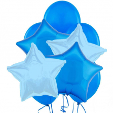 Blue Party Balloon Bouquet