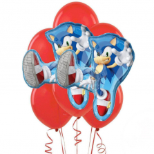 Sonic Jumbo Party Balloon Bouquet