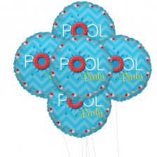 Splashin Pool Party Foil Balloon Kit - 5 piece