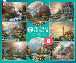 Thomas Kinkade 8-in-1 Collector's Edition Jigsaw Puzzles