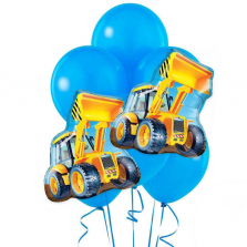 Construction Loader Jumbo Party Balloon Bouquet