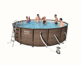Bestway Power Steel Pool Set - 16 foot x 48 inch