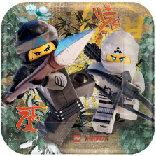 LEGO Ninjago Movie Square Dessert Plate Party Pack for 24 Guest