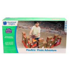 Educational Insights PlayBrix Pirate Adventure 2-in-1 Blocks Set