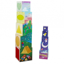 Educational Insights Bright Basics Nest and Stack Cubes Set
