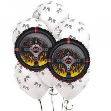 Racing Racecar Party Balloon Kit - 8 piece