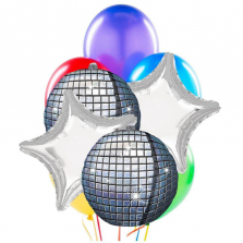 Disco Glow Party Balloon Bouquet