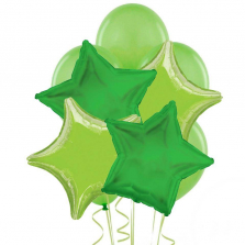 Green Party Balloon Bouquet