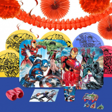 Marvel Avengers Party Decoration Kit for 16 Guest