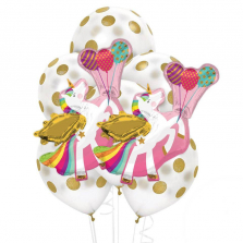 Unicorn/Balloon Jumbo Party Balloon Bouquet