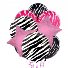 Zebra Party Balloon Bouquet