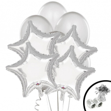 Silver Party Balloon Bouquet