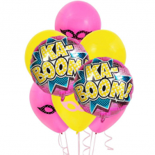 Superhero Girl Party Balloon Kit - 8 piece