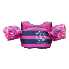 SwimSchool Pink and Navy USCG Tot Swimmer Vest Medium/Large - Phase 3