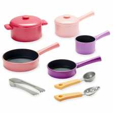 Just Like Home Pink Everyday Cookware Set
