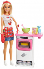 Barbie Bakery Chef Doll Playset - Blonde Hair