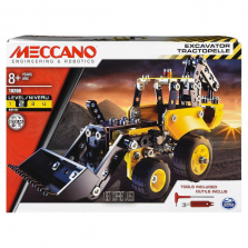 Meccano Wheels and Moving Parts Construction Set - Excavator