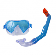 Aqua(R) Mini Shark Swim Mask and Snorkel Combo Set - Blue