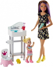 Barbie Skipper Babysitting Potty Training Playset