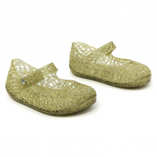 Koala Kids Hard Sole Gold Jelly Mary Jane Shoes
