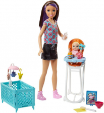 Barbie Skipper Babysitter Doll Playset - Feeding