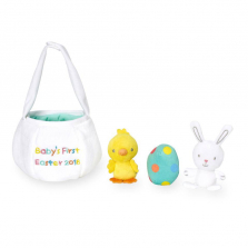 Koala Baby 4 Piece "Baby's First Easter 2018" Plush Activity Basket
