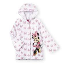 Disney Baby White/Pink Minnie Mouse Bow Print Raincoat