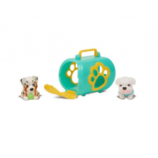 Puppy in My Pocket Series 8 Puppy Carrier with 2 Mystery Figures - Teal
