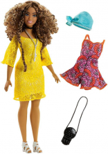 Barbie Fashionistas Curvy Doll with Outfit and Accessories - Boho