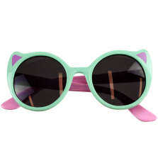 Koala Kids Green/Pink Cat-Eye Sunglasses