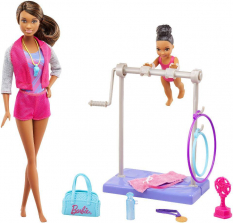 Barbie Careers Gymnastics Coach Doll Playset