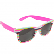 Koala Kids Pink/White Striped Sunglasses