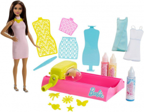 Barbie Crayola Color Magic Station Doll and Playset - Brown Hair