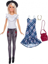 Barbie Fashionistas Doll with Outfit and Accessories - Denim Floral
