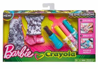 Barbie Crayola Tie-Dye Fashions Design Set - Pink