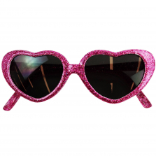 Koala Kids Pink Glittering Heart Sunglasses